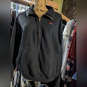 Aviator Nation Black Half-Zip Sweater